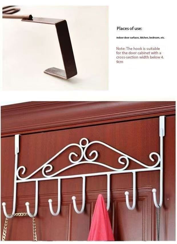 Door hook, no drilling, wall hanging clothes rack, bedroom door hanging rack, wall hanging storage rack, clothes cap, clothes hook