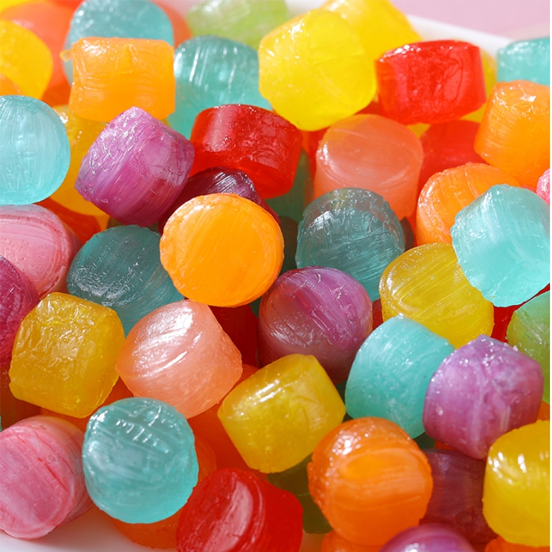Colorful candies and fruit mixed flavor hard candies Children's snacks Party snacks 120g