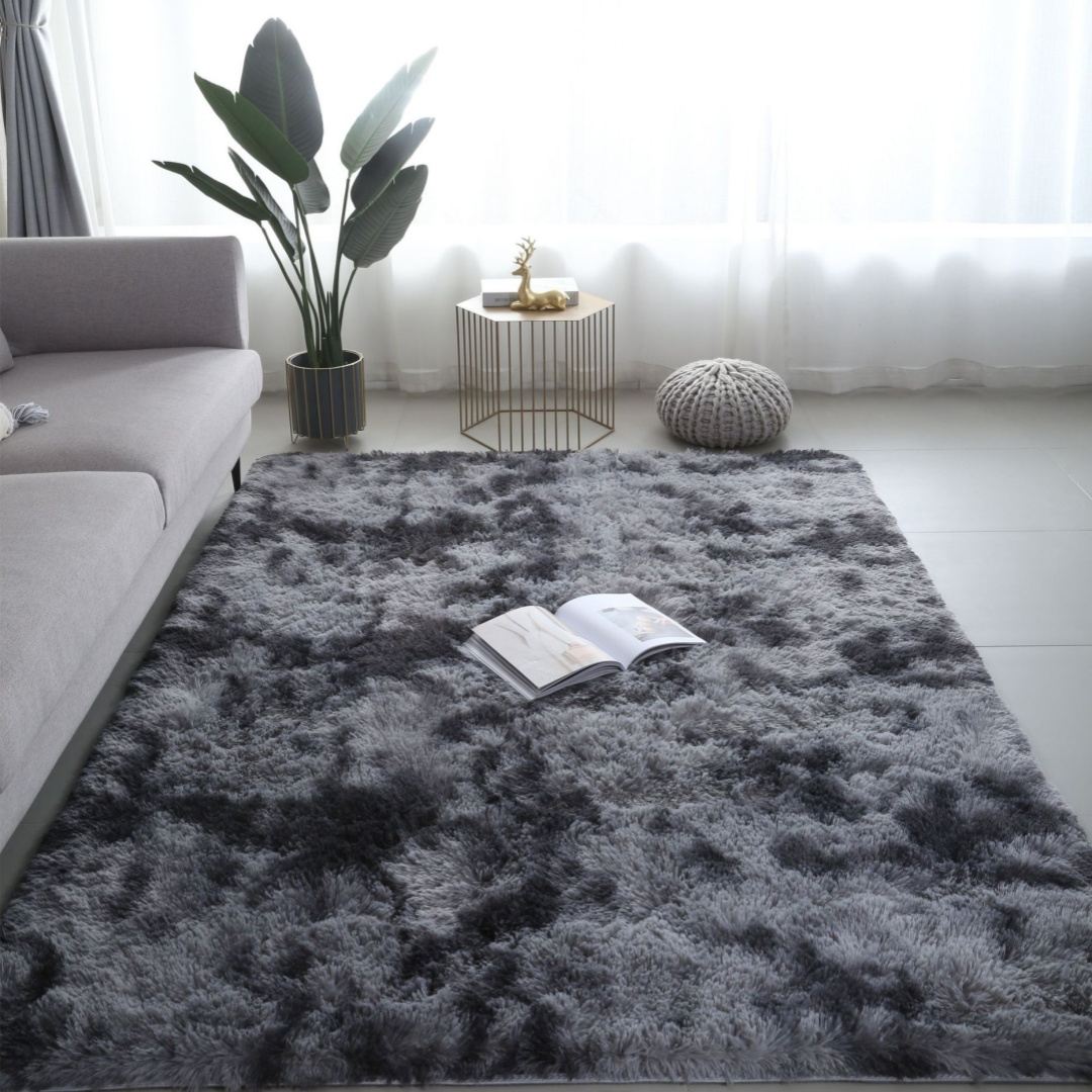 Tie Dye Area Rug for Bedroom Living Room Fluffy Shaggy Gradient Faux Fur Carpet for Kids Adults Fuzzy Plush Home Decor Floor Mat