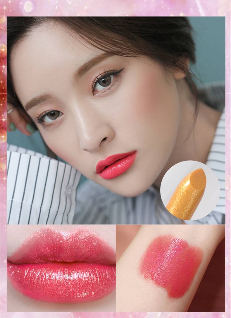Light purple lipstick CRRshop free shipping female hot sale Dragon Fruit Colorless Lipstick Rose Red Rose Purple Student Color Changing lipstick Barbie Pink Lipstick 