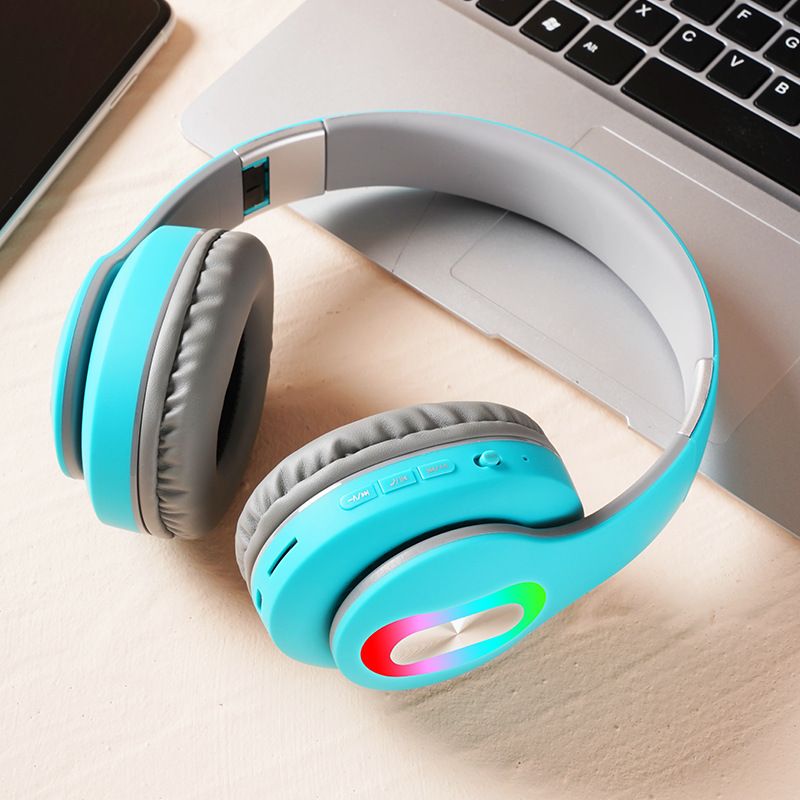 Headphone Sports Headphone Wireless Bluetooth ANC Call Noise Reduction Metal CD Pattern Head Mounted Wireless Bluetooth Folding Telescopic Gaming Earphones