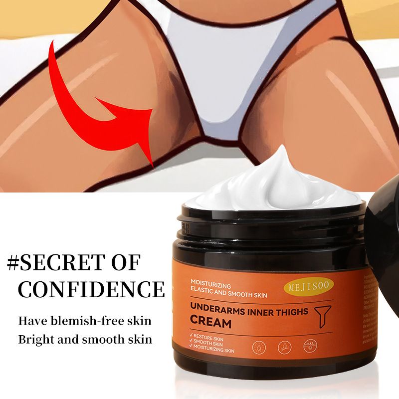 Private Care Remove the dark cream,, private parts, armpits, melanin removal, armpits, elbows, knees, joints, whitening, black breast removal CRRSHOP 140g Snow Bleach Cream ，free shipping 
