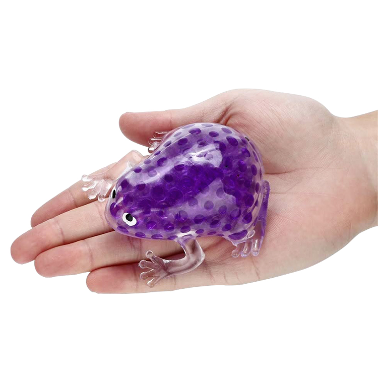 Small Cute Frog Water Bead Filled Squeeze Squishy Stress Ball Sensory Fidget Toy