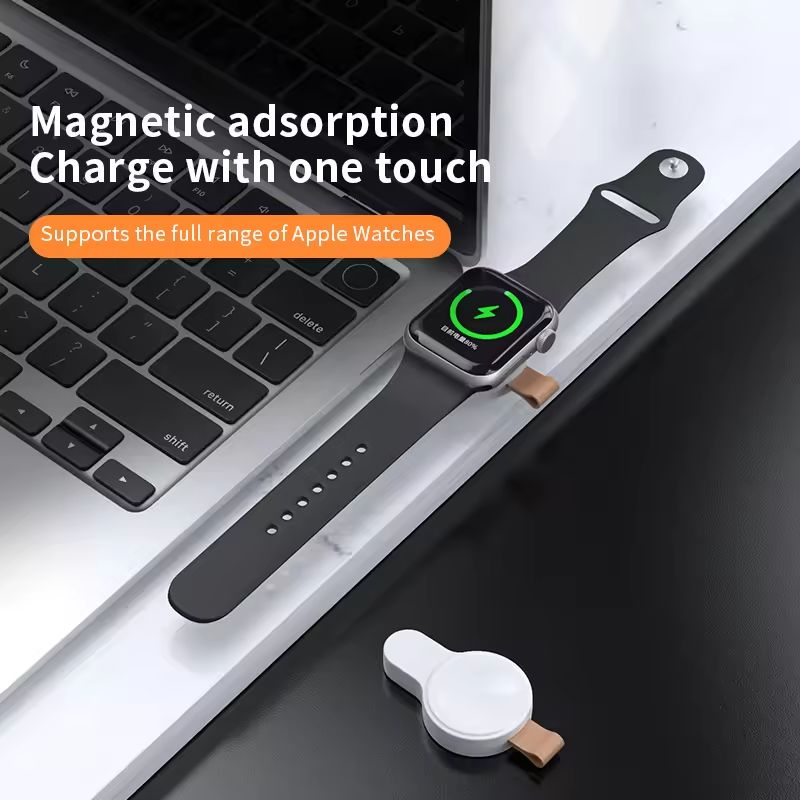 AUNONT Mini Portable USB C Magnetic Wireless Charger for Apple Watch Ultra Series 8 7 6 5 4 SE 3 2 1 Type C Travel Chargers for iWatch