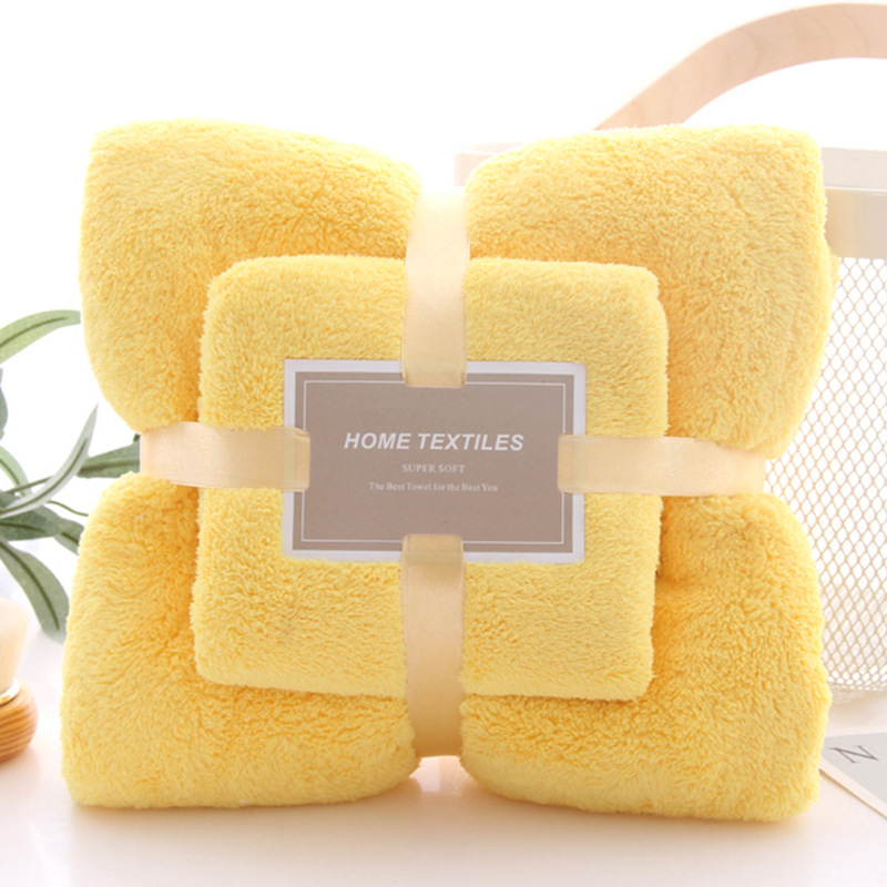 Coral Fleece Absorbent Hair Swimming Face Hand Bath Towel Sets Microfibre Towels Bathroom Towels Microfiber Set
