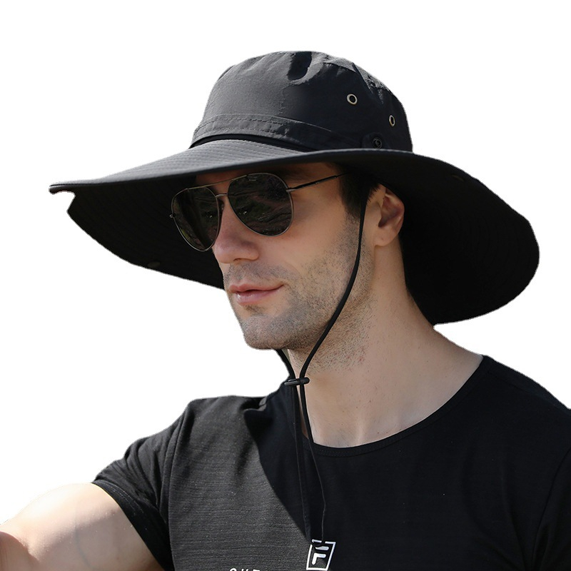 Sun Hat, Breathable Adjustable Sun Hat with UV Protection Wide Brim for Outdoor Fishing, Hiking, Safari
