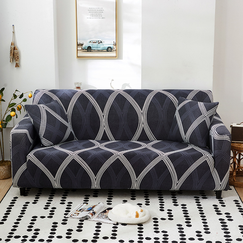 Elastic Four-seat Sofa Cover All-inclusive Cover Four Seasons Universal Combination Living Room Sofa Cover Full Cover
