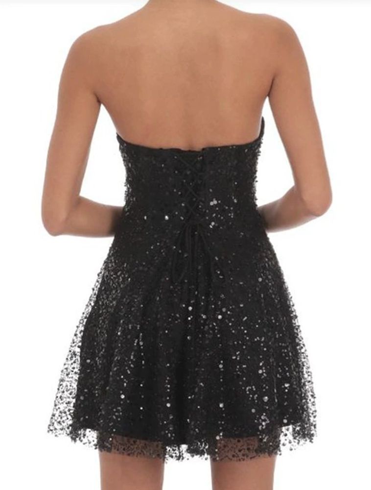 New cross-border sequined off shoulder dress with waist cinching and sexy short skirt from Europe and America