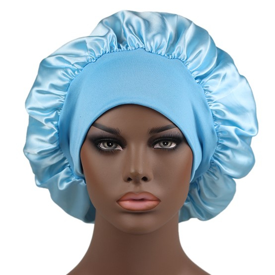 Satin Headscarf Hat Sleeping Bonnet Hair Wrap Silk Cap Fashion Head Scarf Headwear Night Sleep Hat