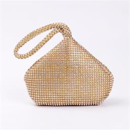 Soft Beaded Women Evening Bags Cover Open Style Lady Wedding BridalmaidGold
