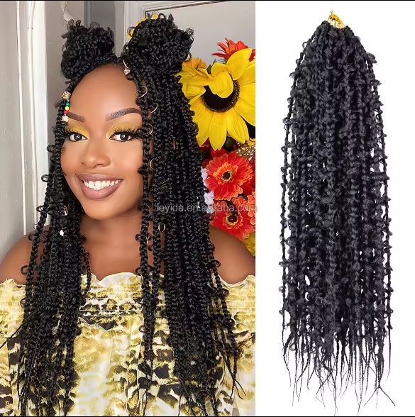  butterfly locs crochet braids river locs crochet hair synthetic hair soft faux locs crochet hair extensions