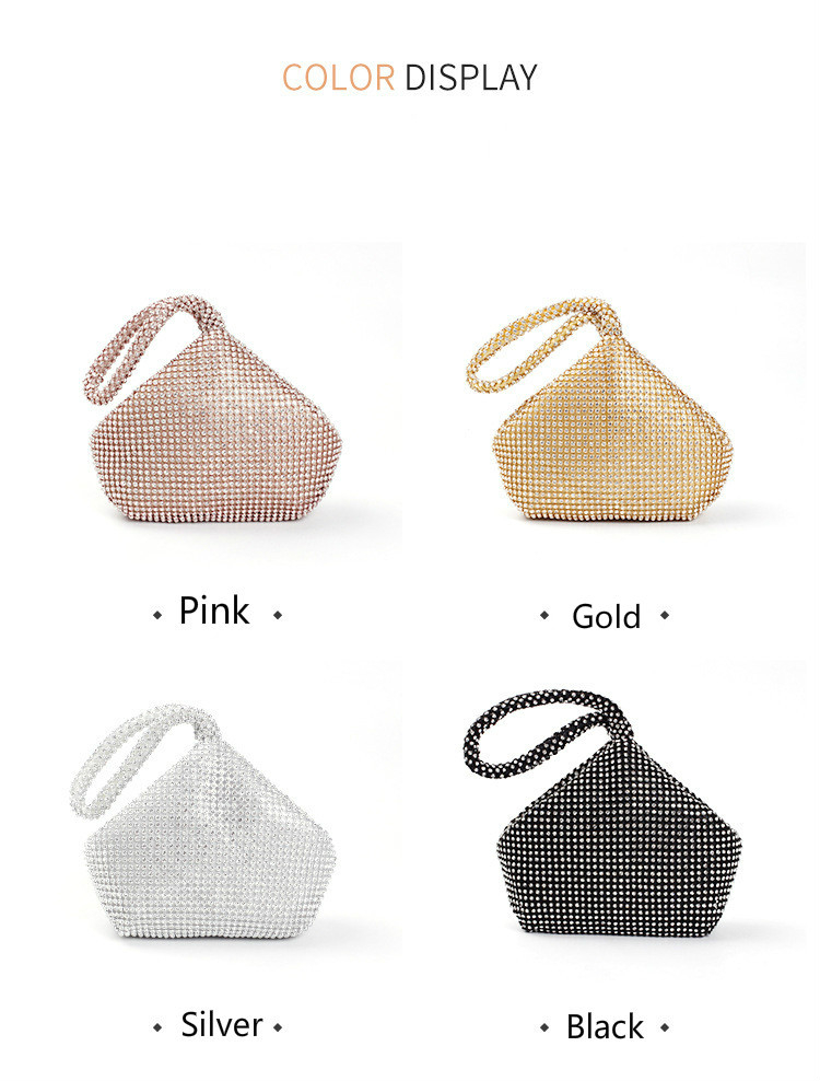 Soft Beaded Women Evening Bags Cover Open Style Lady Wedding Bridalmaid