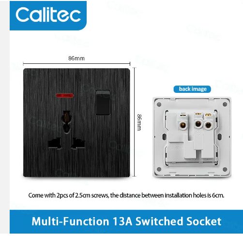 TATY wall socket electrical socket 1 Gang standard switch socket 13amp wall socket