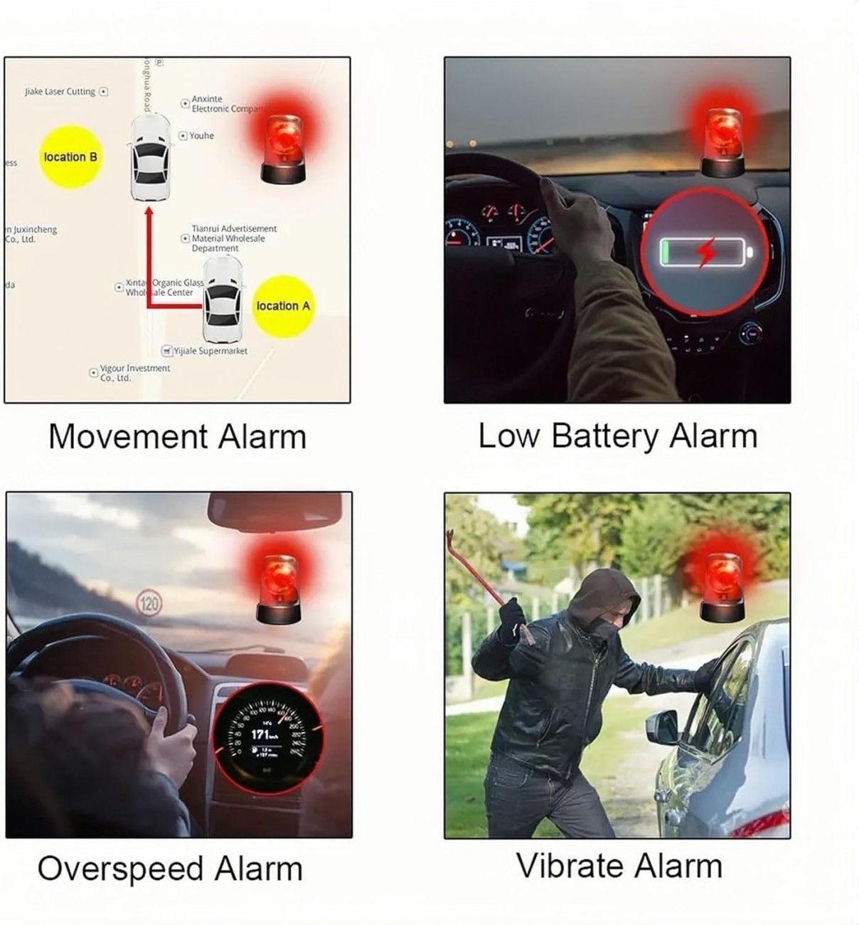 Car GPS Tracker for Vehicles Real-time Locator GPS/GSM/GPRS/SMS Tracking Cars Antitheft with Mobile APPs Network Vehicle GPS Tracker for Motorcycle & Car Anti-Theft – Ultra-Long Battery Life GPS Satellite Locator