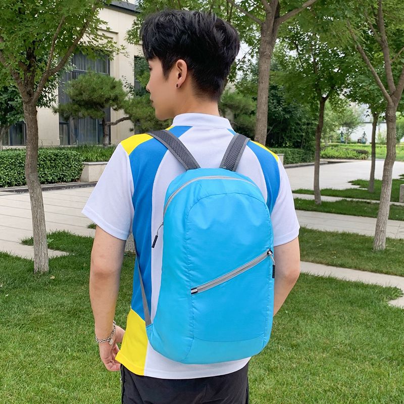 Backpack Outdoor foldable skin bag, super lightweight carrying backpack, men's and women's ultra-thin sports backpack CRRSHOP black ,grey,dark blue bags reflective stripe