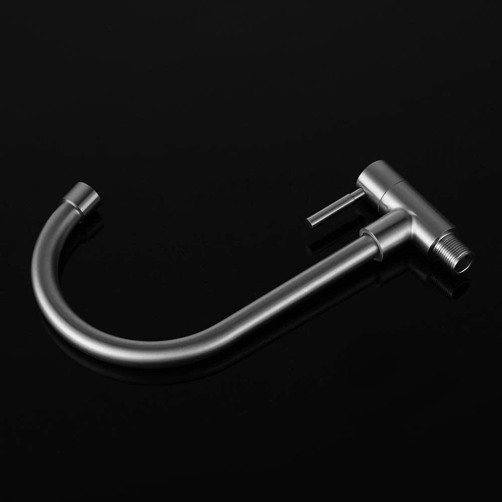 Kitchen Faucet, Cold Water Only Kitchen Taps, Sink Tap with 360°Swivel High Spout, Stainless Steel Tap for Kitchen water tap