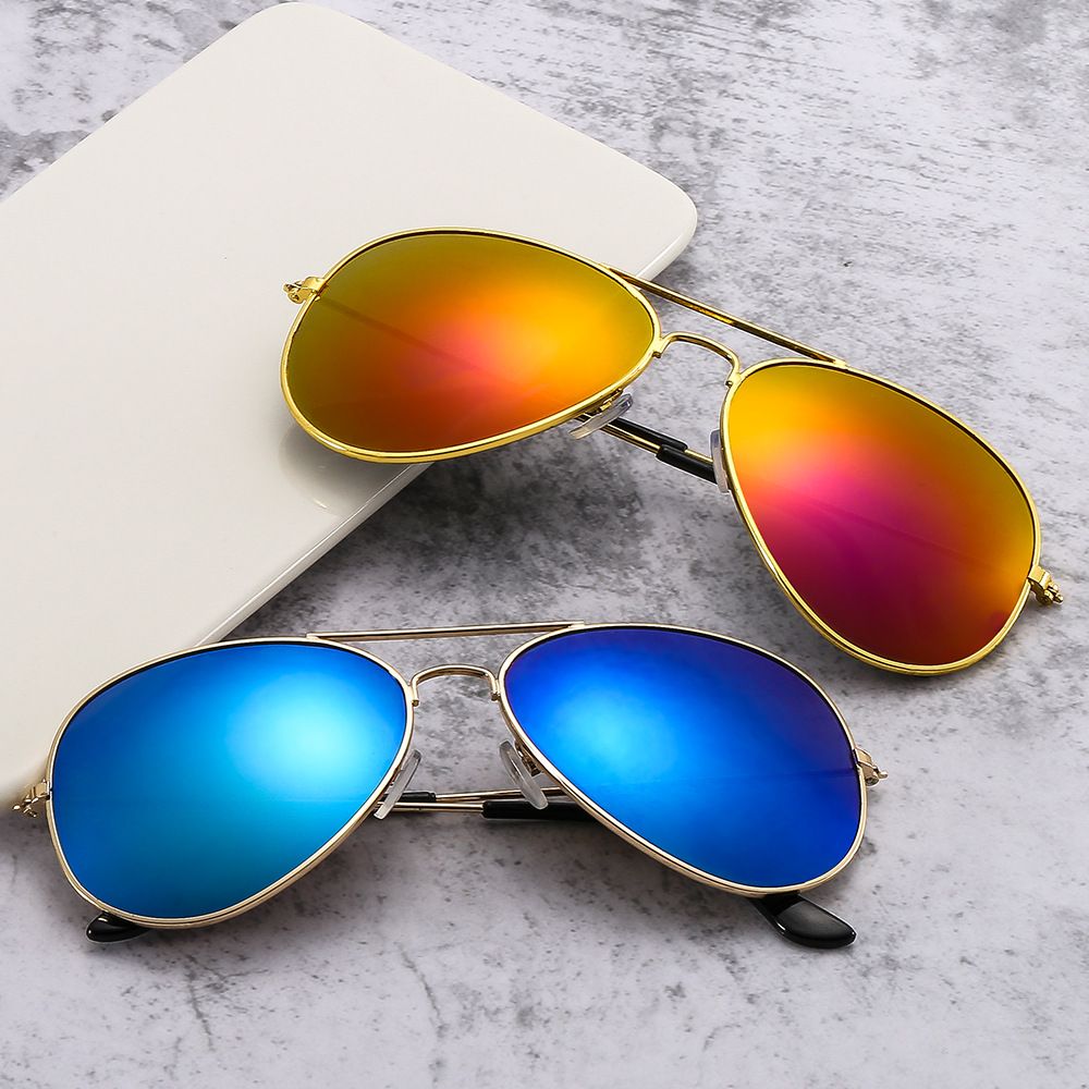 3026 Men's New Vintage Double Nose Bridge Multicolor Sunglasses Anti UV Glasses
