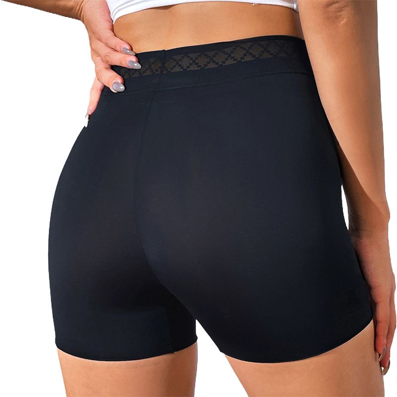 Europe and the United States new solid color hip lift belly pants corset body body tight waist plastic waist pants boxers CX001