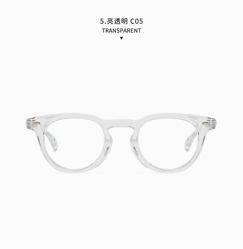 3595 New Trend Women Eyeglasses Anti-Blue Light Men Optical Computer Eye Glasses Vintage Round Plastic Glasses Frame Eye Wear