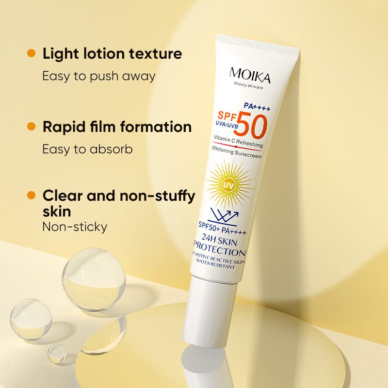 [Sunscreen products]MOIKA Whitening Sunscreen SPF50+ UV Protection Sun Screen Bleaching Creams Moisturizer Body Arms Thighs Facial Sunblock Skin Care