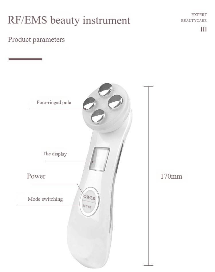 Microcurrent infusion instrument, electroporation, anti-wrinkle, photorejuvenation, lifting and firming beauty instrument gift
