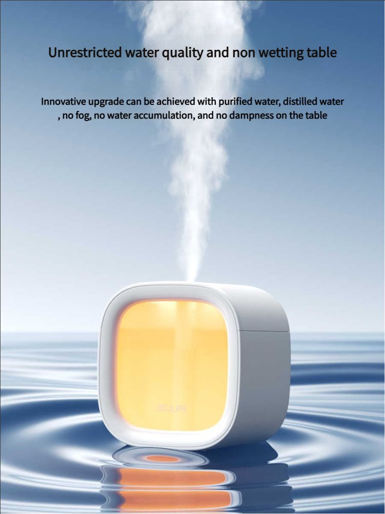Humidifier small office desktop bedroom dormitory student home mini portable rechargeable usb night light air aromatherapy machine essential oil large spray purification silent