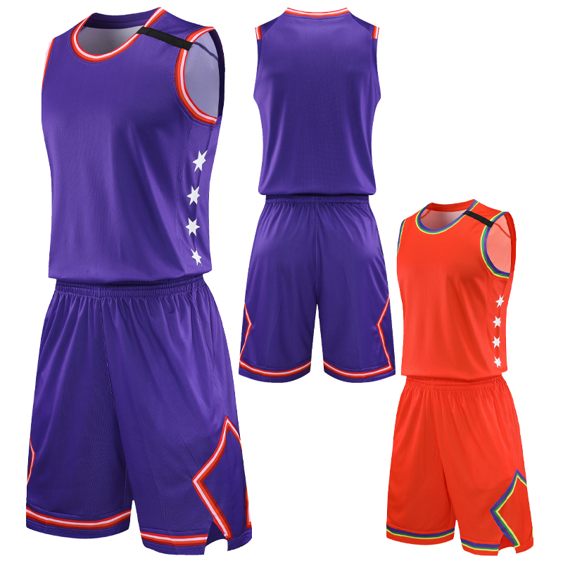 Source Latest Design basketball uniform Black Purple stripe printing basketball  jersey sport training uniform jersey on m.