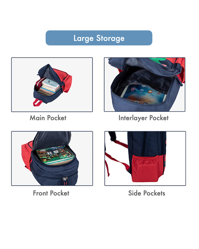 Toddler Backpack, School Bag, Book Bag for Boys, Kids, Children, Kindergarten Elementary Middle School, Large Storage Bag