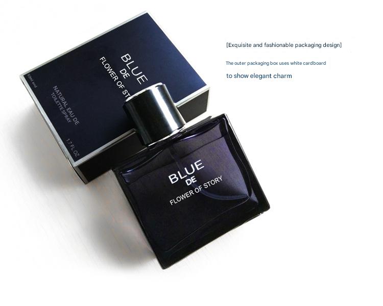 Flower Story Azure Men's Perfume - Long-Lasting Light Fragrance Ocean Note Cologne