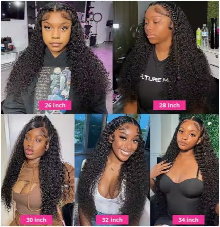  Raw Virgin Human Hair Deep Wave Glue less Wigs HD Full Frontal Lace Wig With Baby Hair For Black Women
