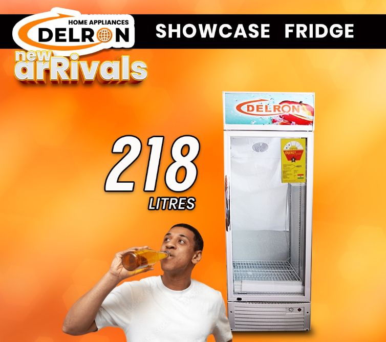 Delron 218 Liter - DDF-218 - Showcase Display Refrigerator - White