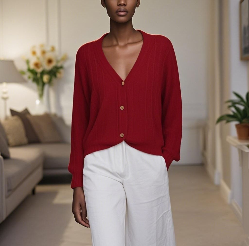 Wool knit Sweater Round Neck Women's Sweater
