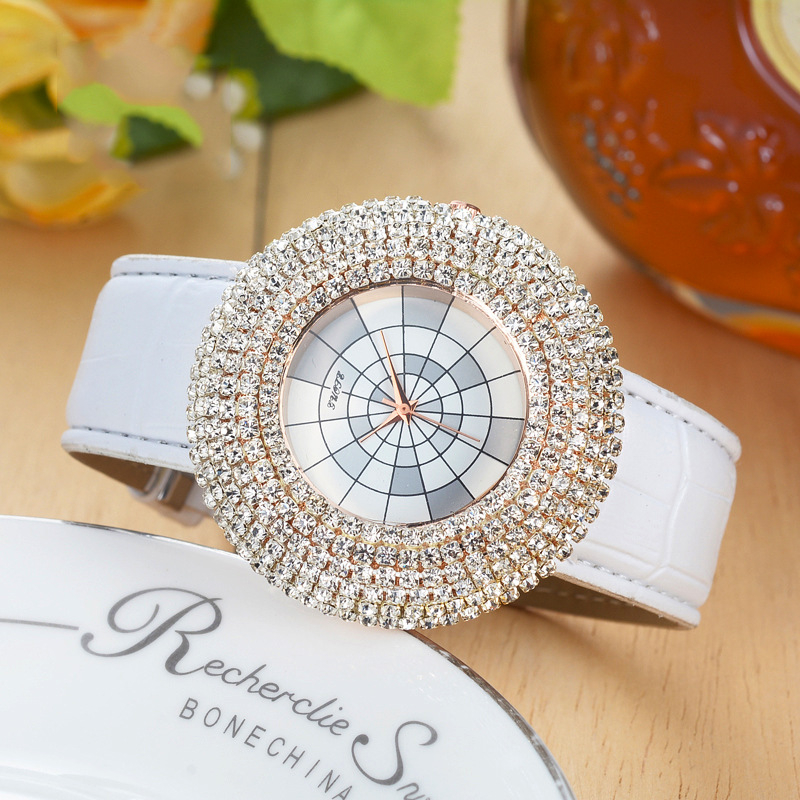 PD1030-2-0213 Fashion Simple Women Leather Watches Starry Watch Ladies Quartz Watch With Diamonds