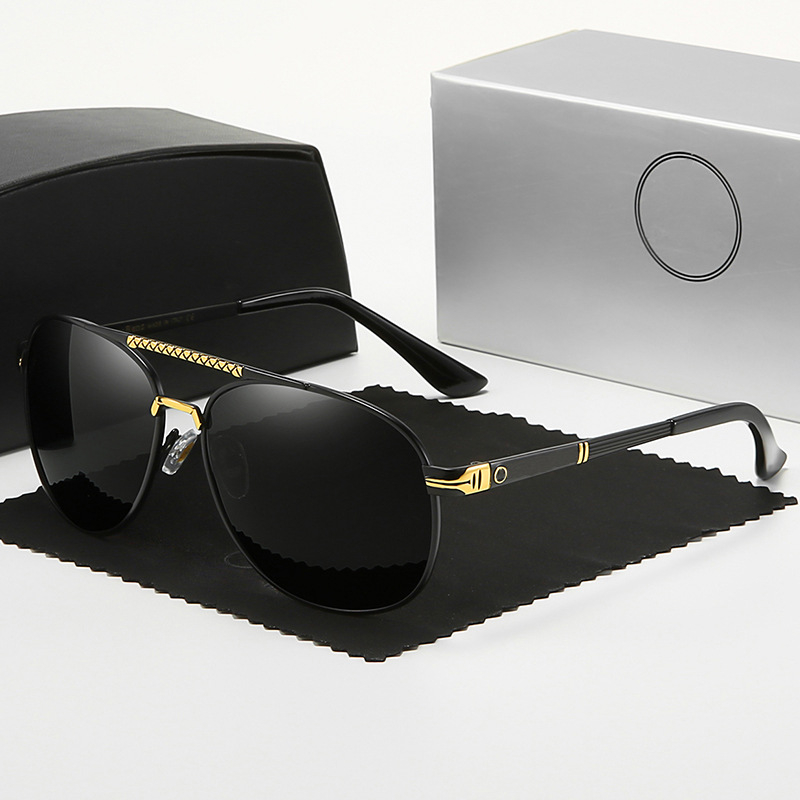 BZ753 New Sunglasses Men's Polarized Sunglasses Metal Cool Glasses Anti-ultraviolet