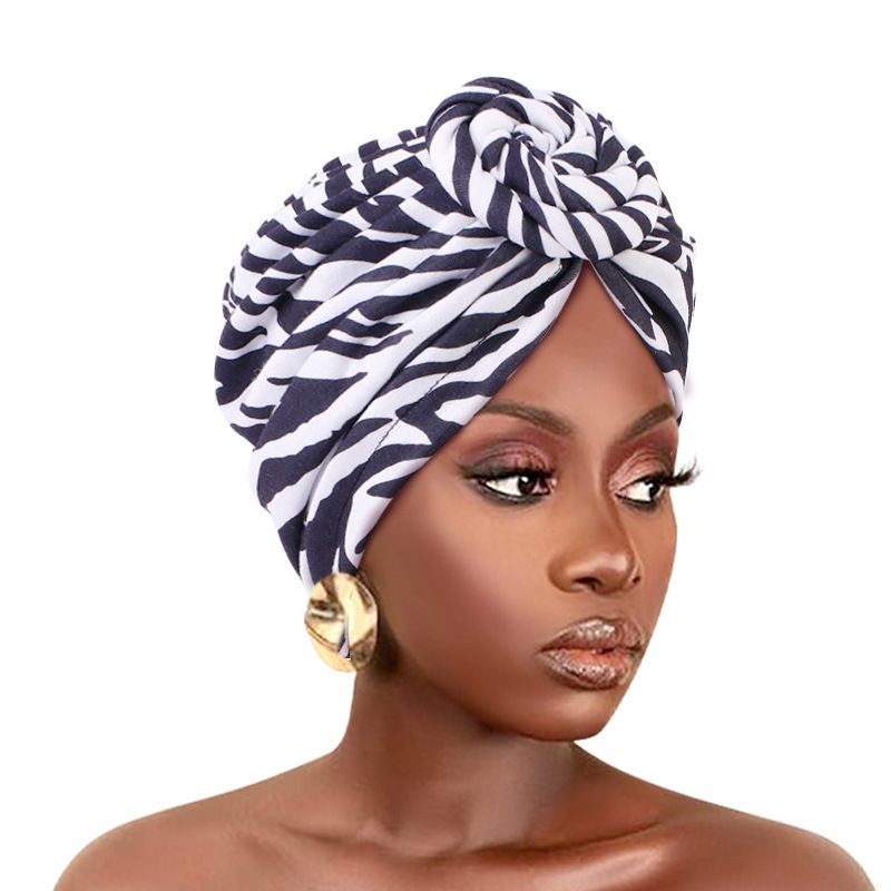 Colorful style headscarf flower headscarf hat elastic print hat sleeping hatstyle 11