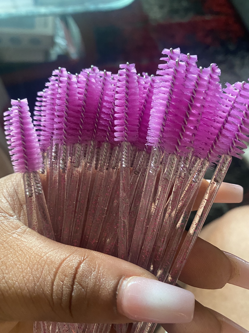 Gorgeous 5-50Pcs Eyelash Brushes Makeup Brushes Disposable Mascara Wands Applicator Spoolers EyeLash Cosmetic Brush Makeup Tool evaluates picture